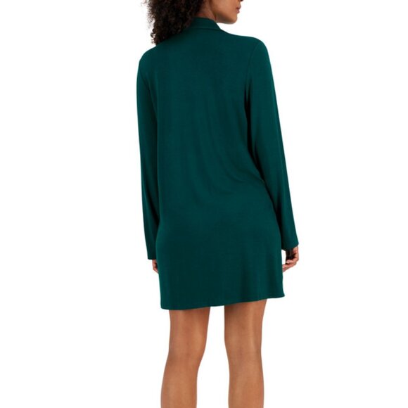 Jenni Notched-Collar Long-Sleeve Sleepshirt - Sleep Happens Green NWT XL - Picture 7 of 7
